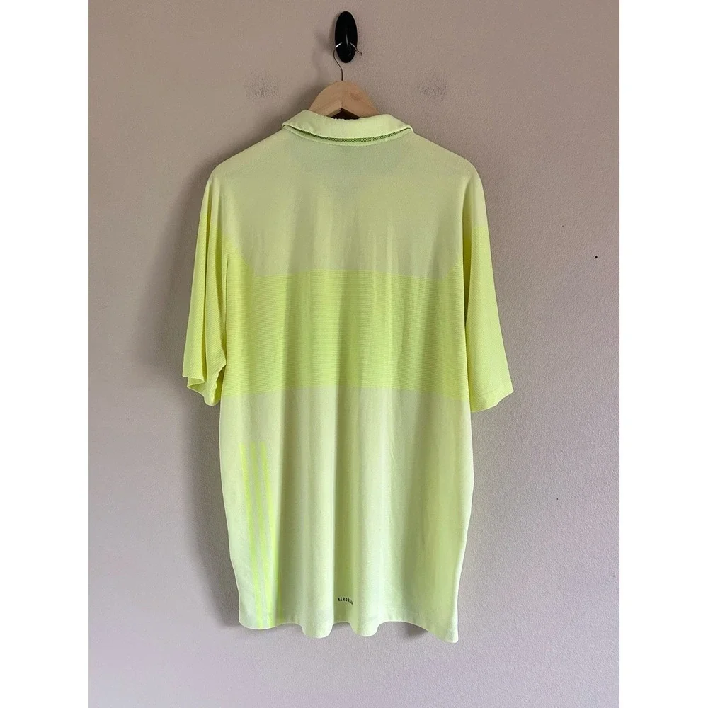 ADIDAS GOLF Men's SPORT  Polo Shirt Solar Yellow Sz‎ XL V-2